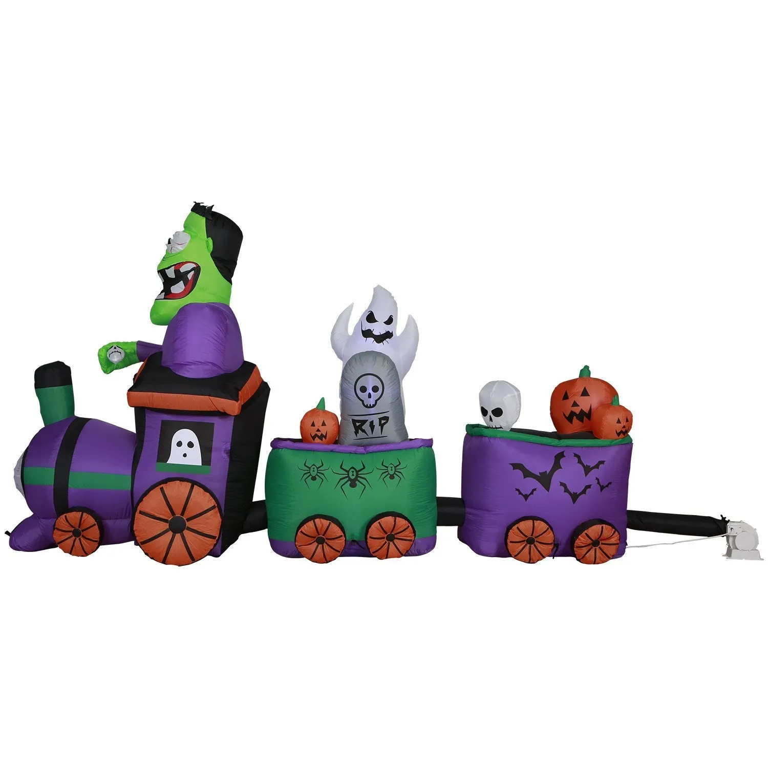 10 ft Long Runaway Graveyard Train Halloween Inflatable