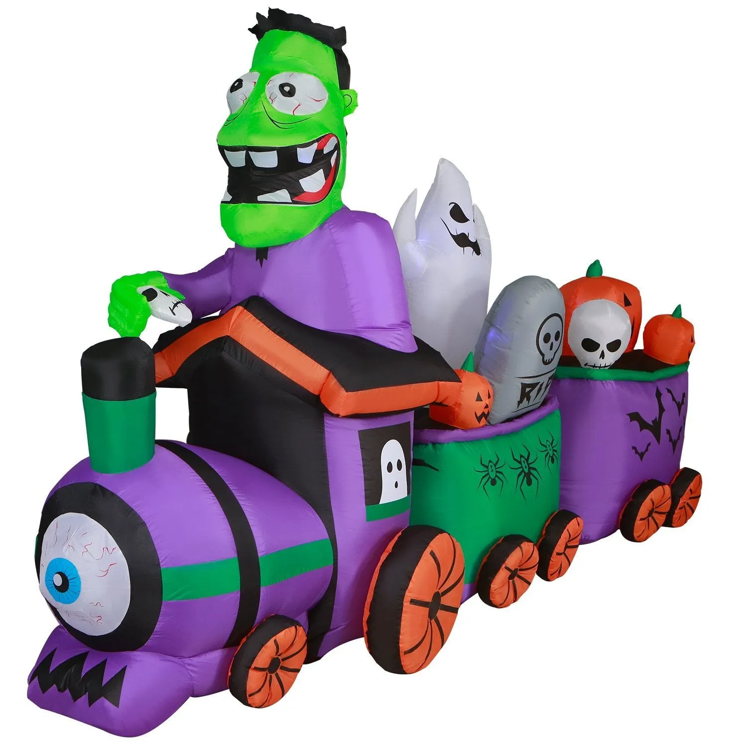 10 ft Long Runaway Graveyard Train Halloween Inflatable