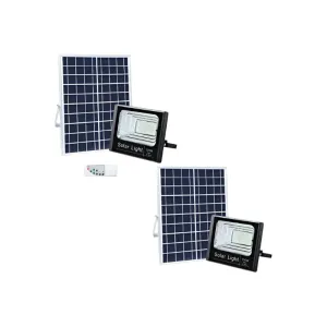 100W Solar Floodlight Set of 2