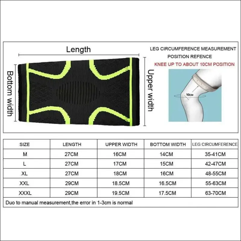 1pcs fitness running cycling compression knee sleeve