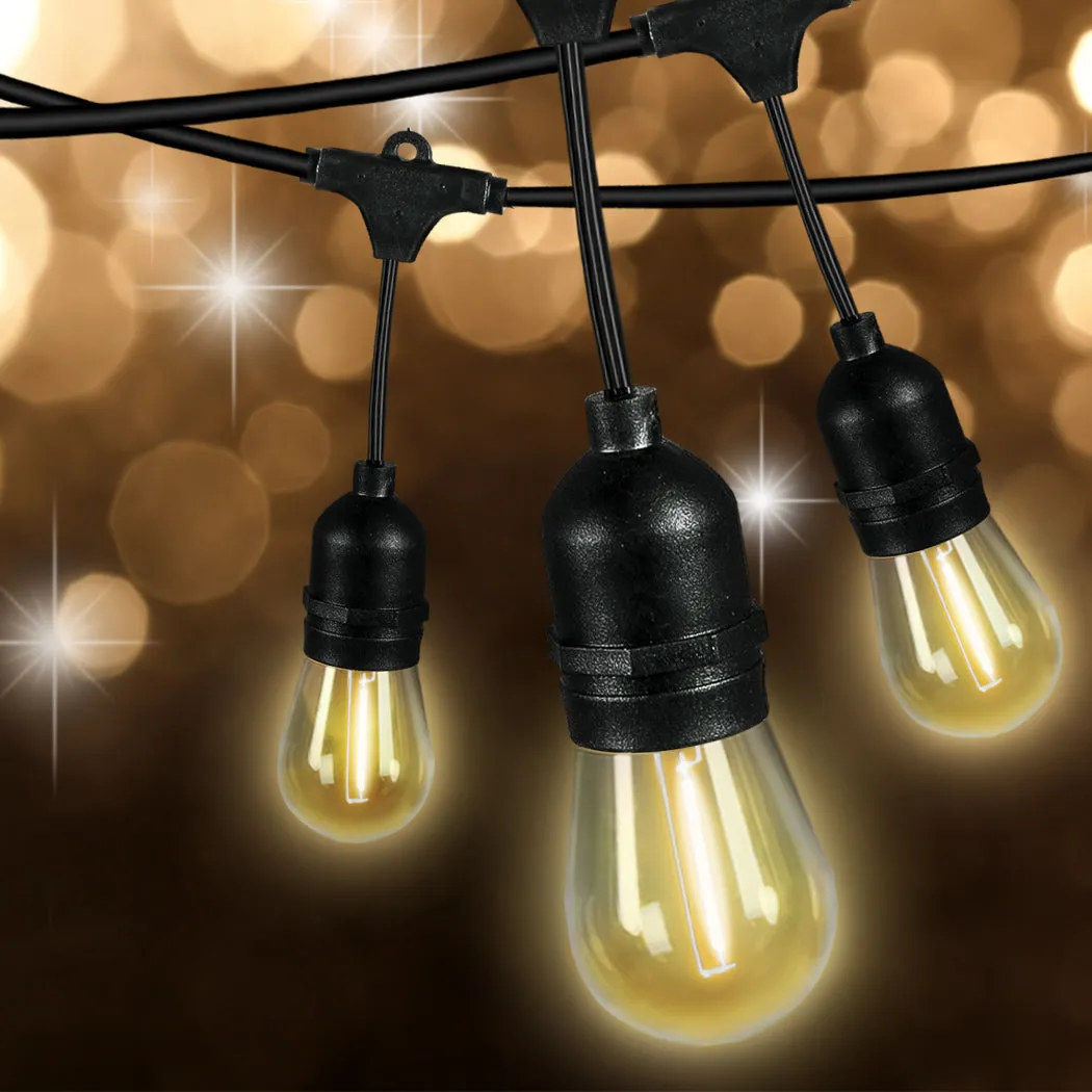 40M Festoon String Lights Xmas Wedding Party Waterproof Garden Outdoor