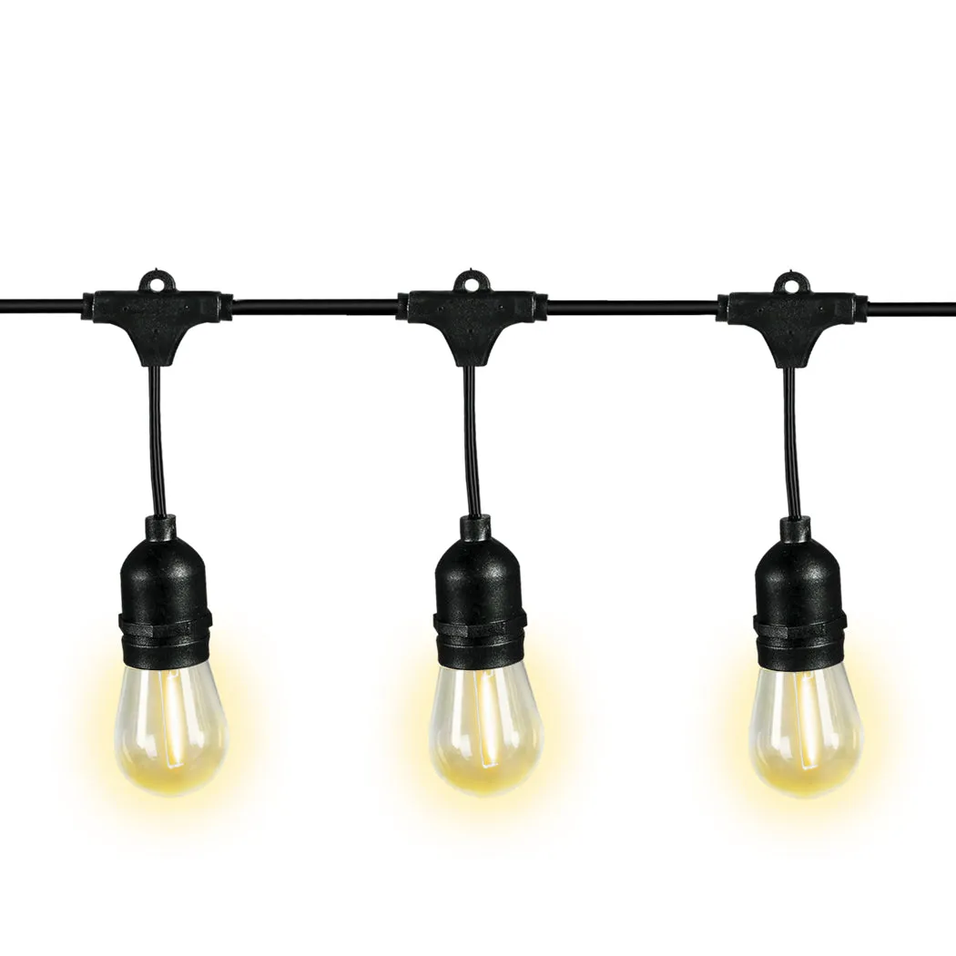 40M Festoon String Lights Xmas Wedding Party Waterproof Garden Outdoor