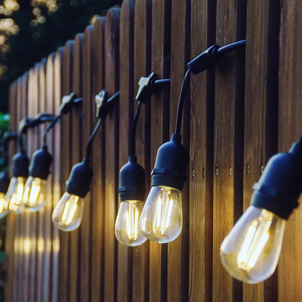 40M Festoon String Lights Xmas Wedding Party Waterproof Garden Outdoor