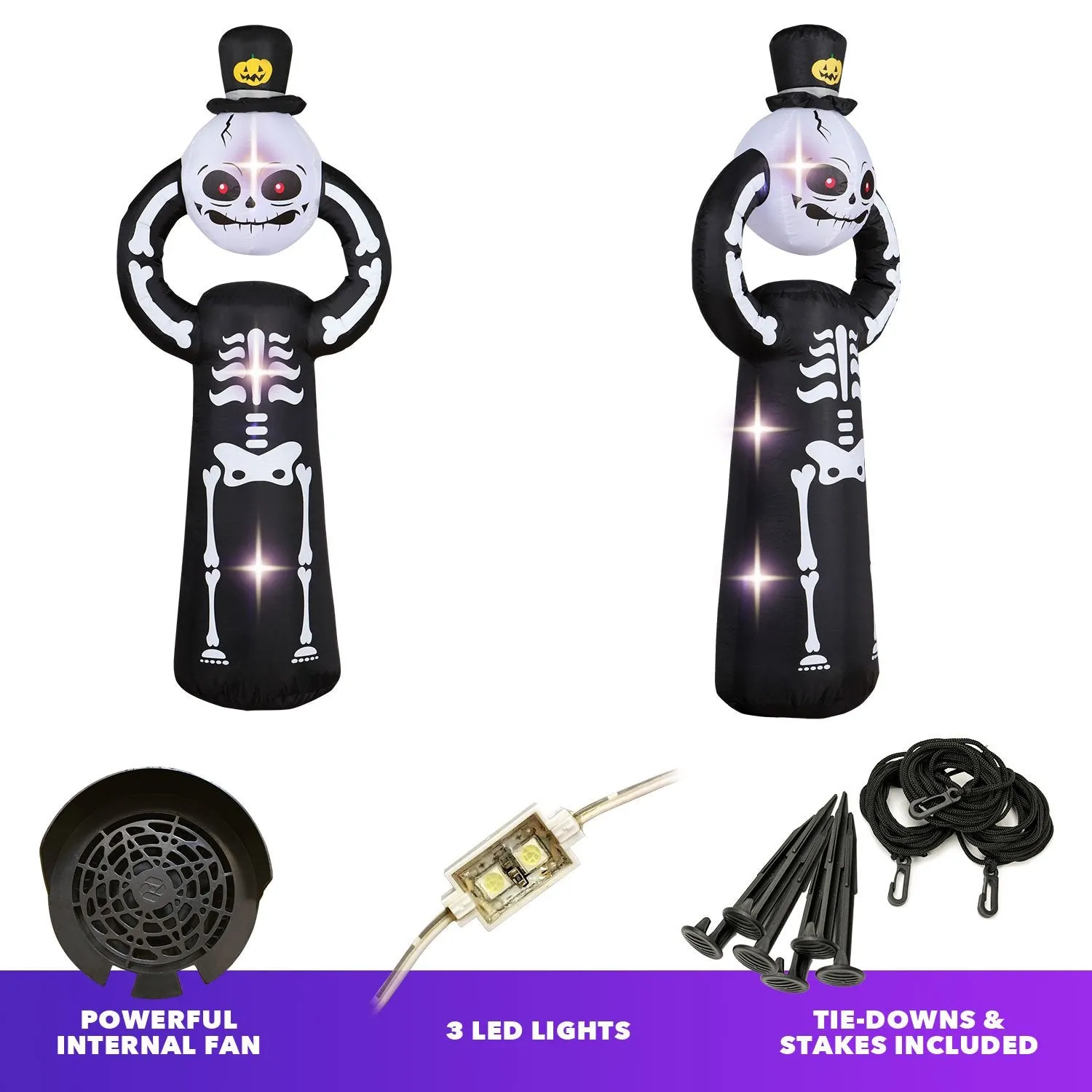 5 ft Spooky Headless Skeleton Halloween Inflatable