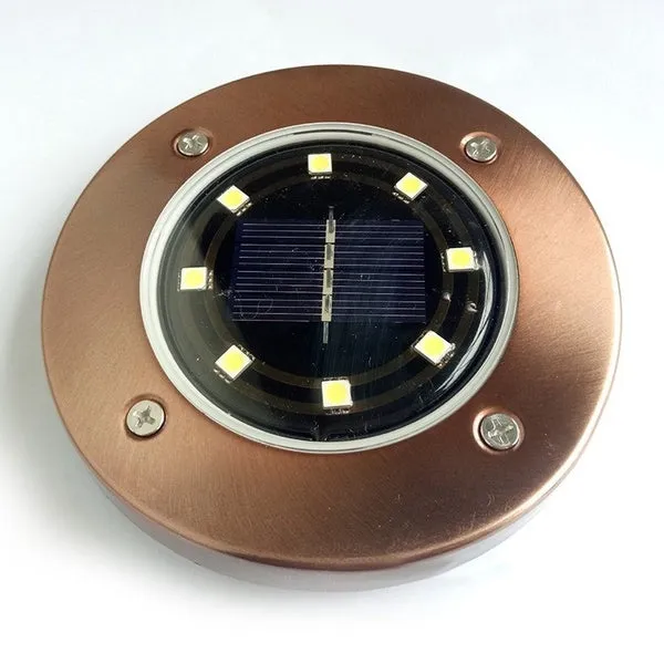 5/8/12LED Solar Power Buried Light Under Ground Lamp Outdoor Path Way Garden Lawn Yard Outdoor Lighting