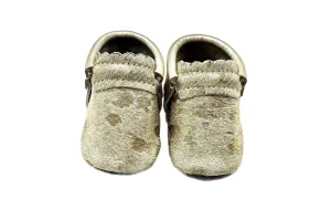 Acid Wash Gold Baby Moccasins
