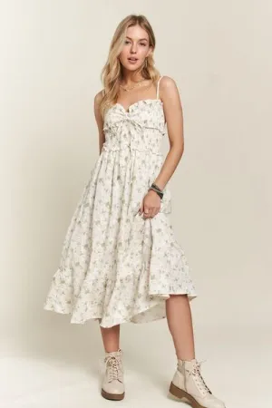 ADORA Floral Sweetheart Neck Cami Dress