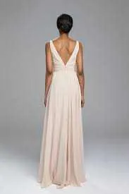 Amsale Bridesmaid "Justine" in Bellini Size 14