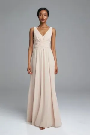 Amsale Bridesmaid "Justine" in Bellini Size 14