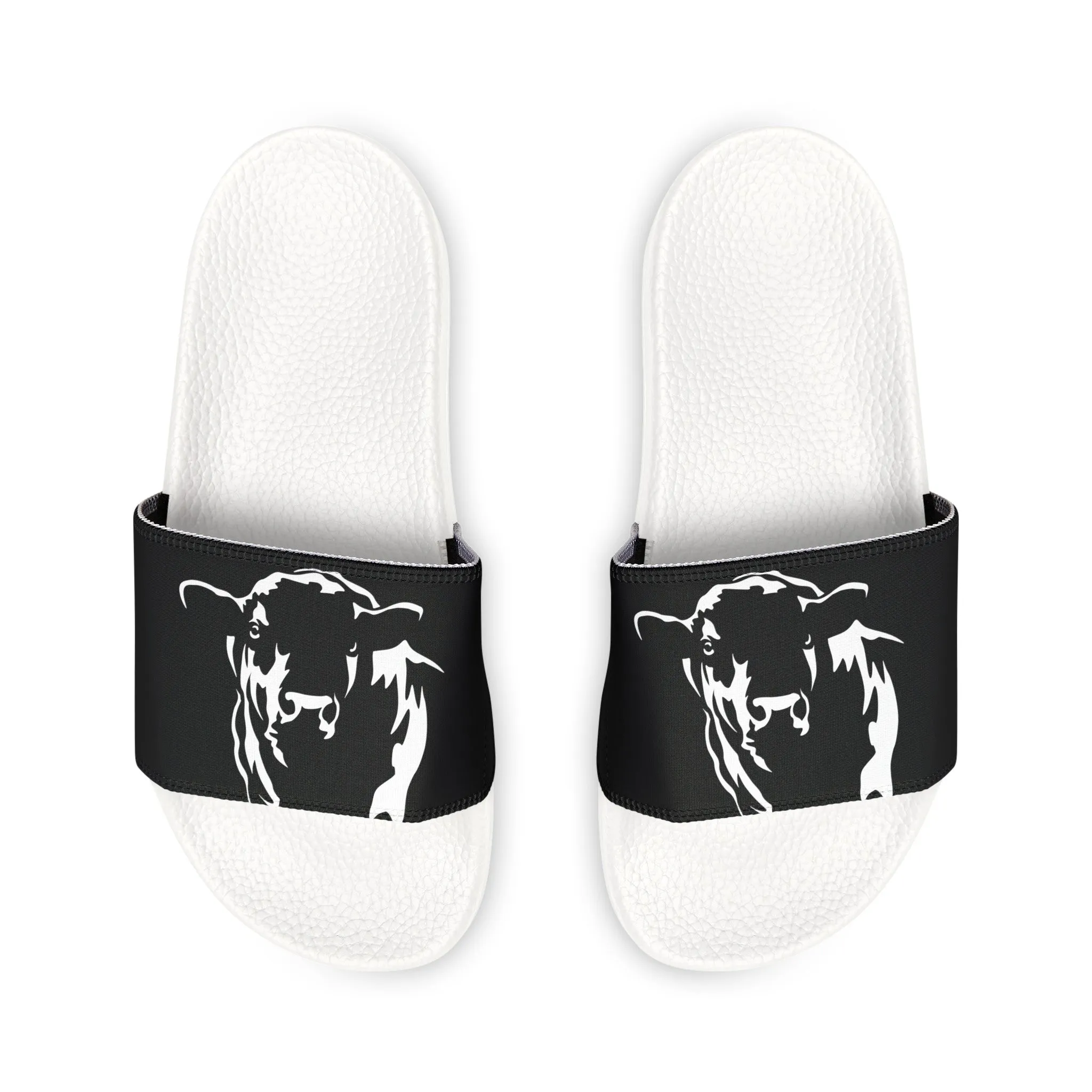 Angus Sandal, Angus Slides, Women's PU Slide Sandals, Est Beef, Support Beef