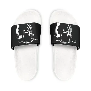 Angus Sandal, Angus Slides, Women's PU Slide Sandals, Est Beef, Support Beef