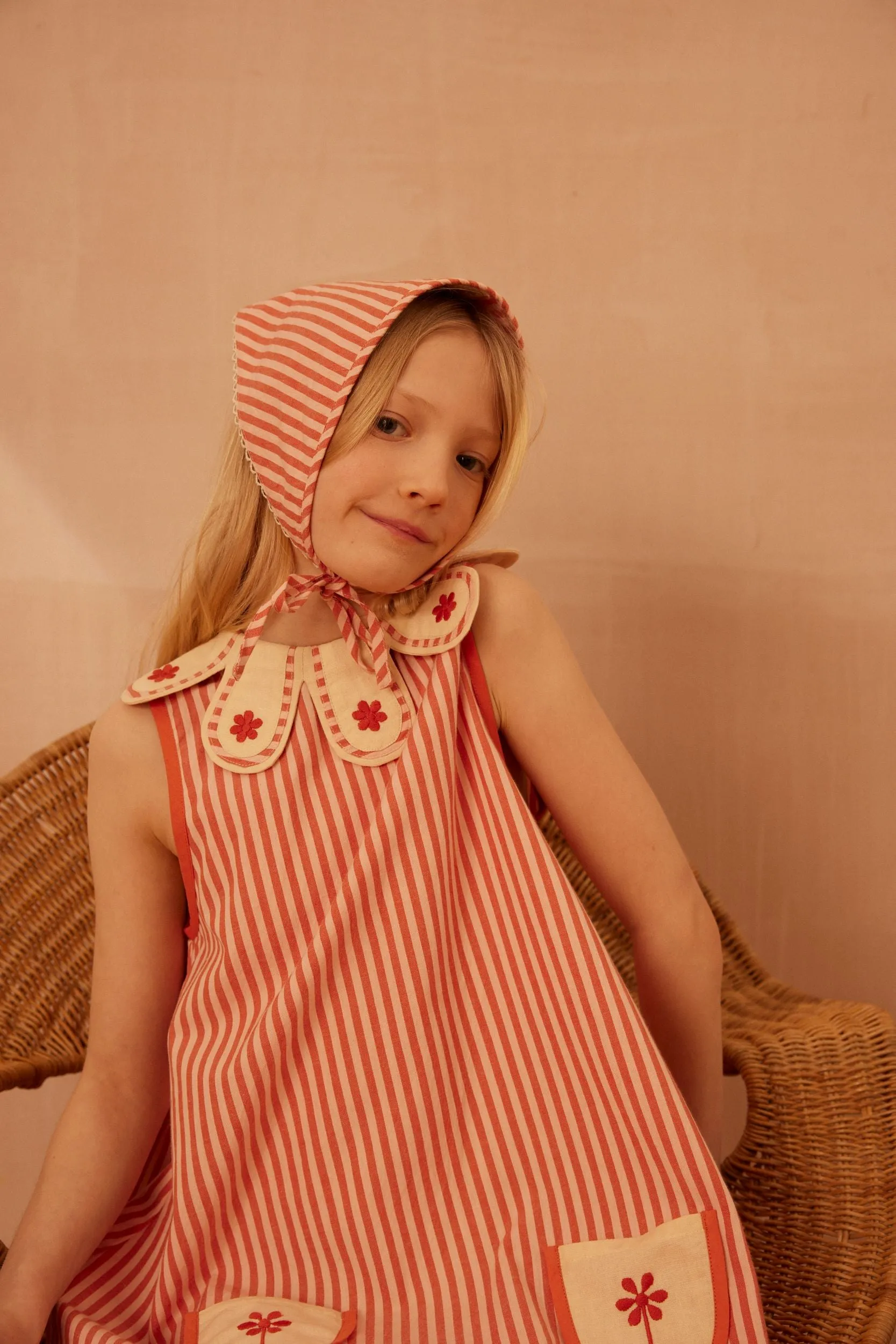 Apolina Flora Dress || Mayols Stripe