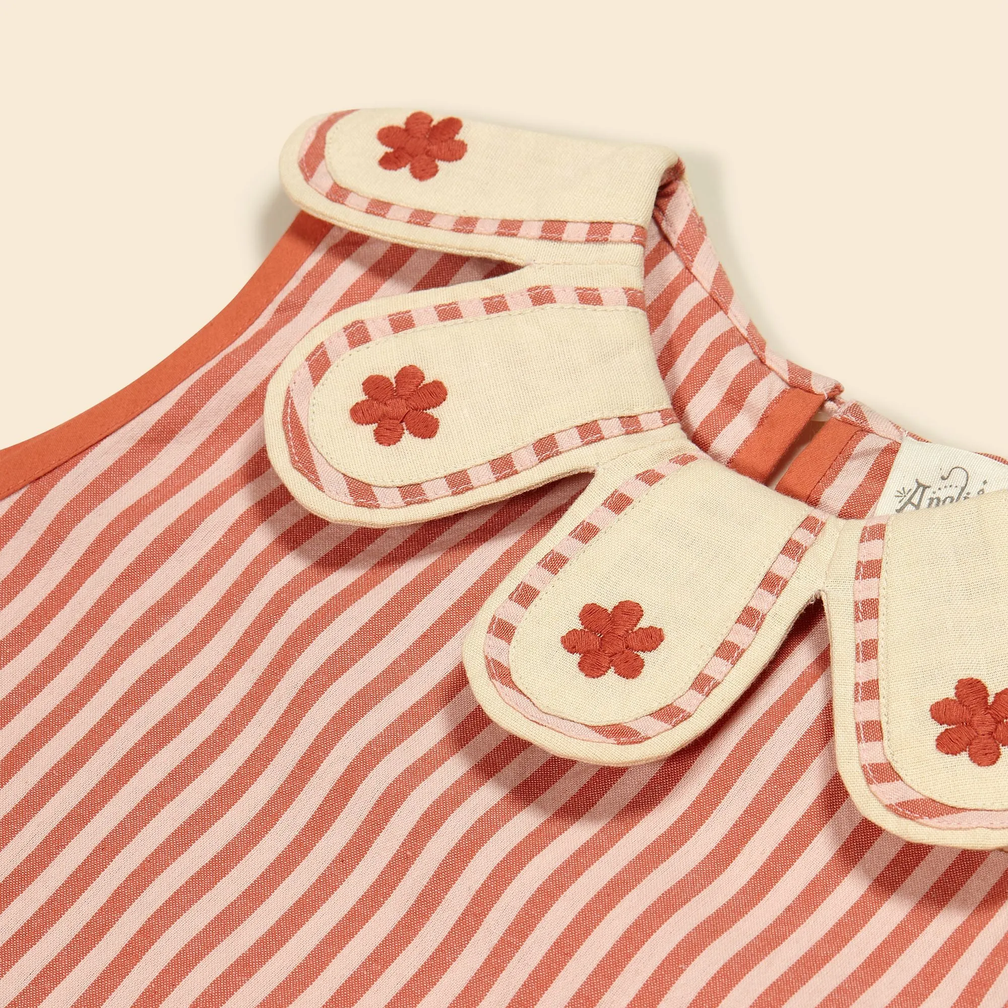Apolina Flora Dress || Mayols Stripe