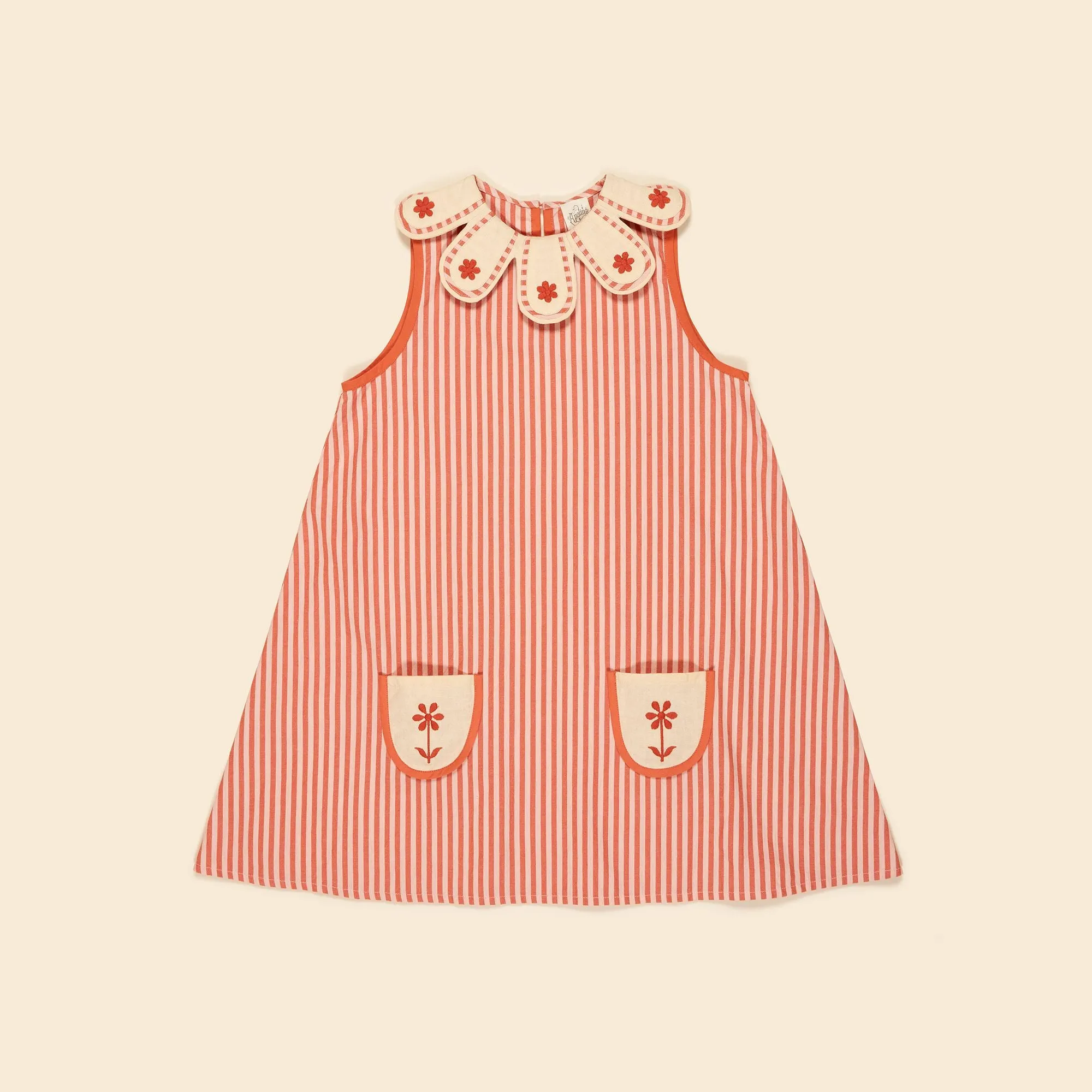 Apolina Flora Dress || Mayols Stripe