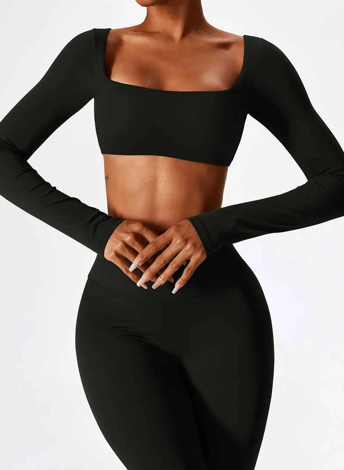 Athletic Elegance - Seamless Yoga & Workout Performance Set