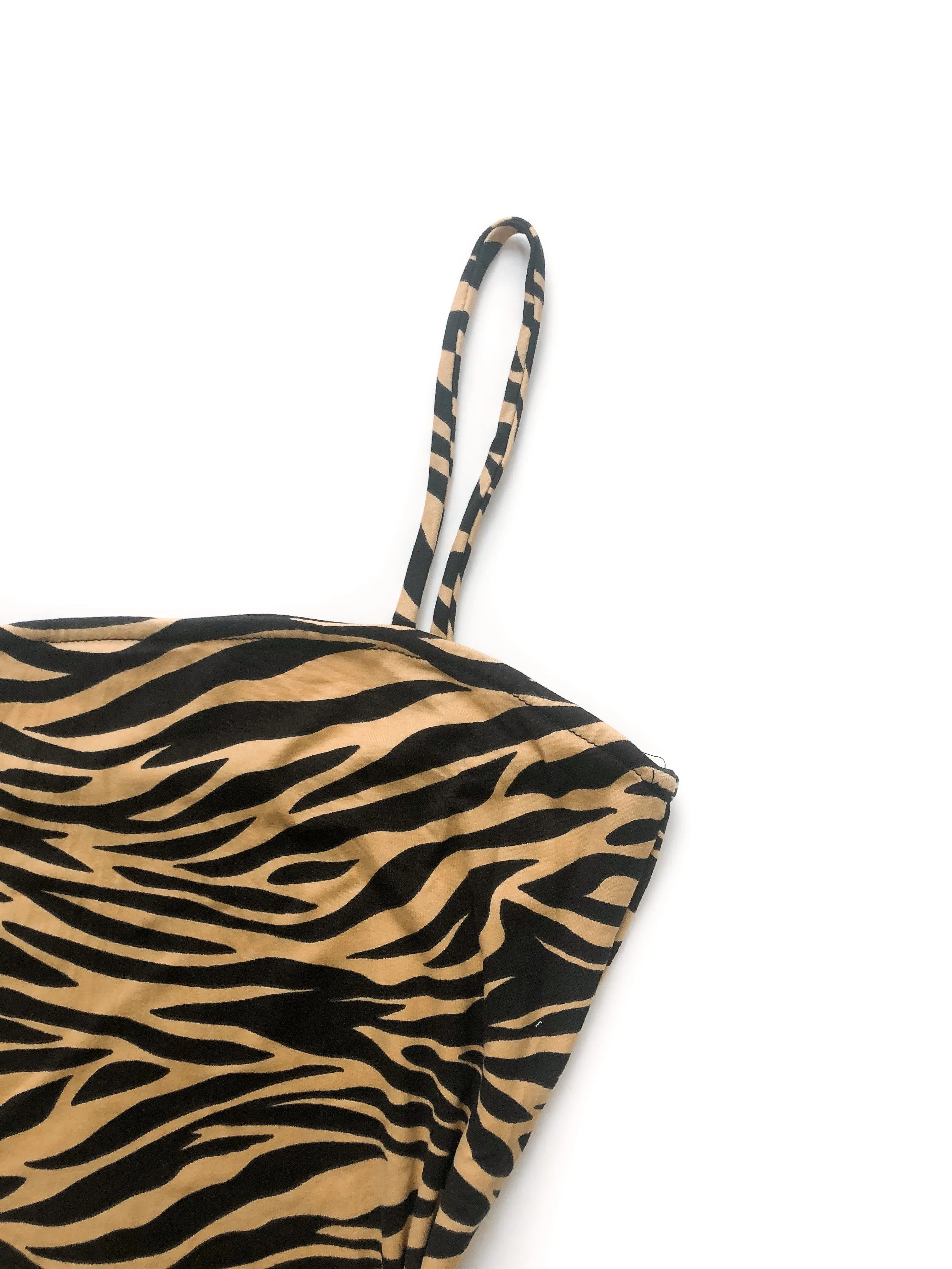 Bianca Printed Mini Dress - Zebra