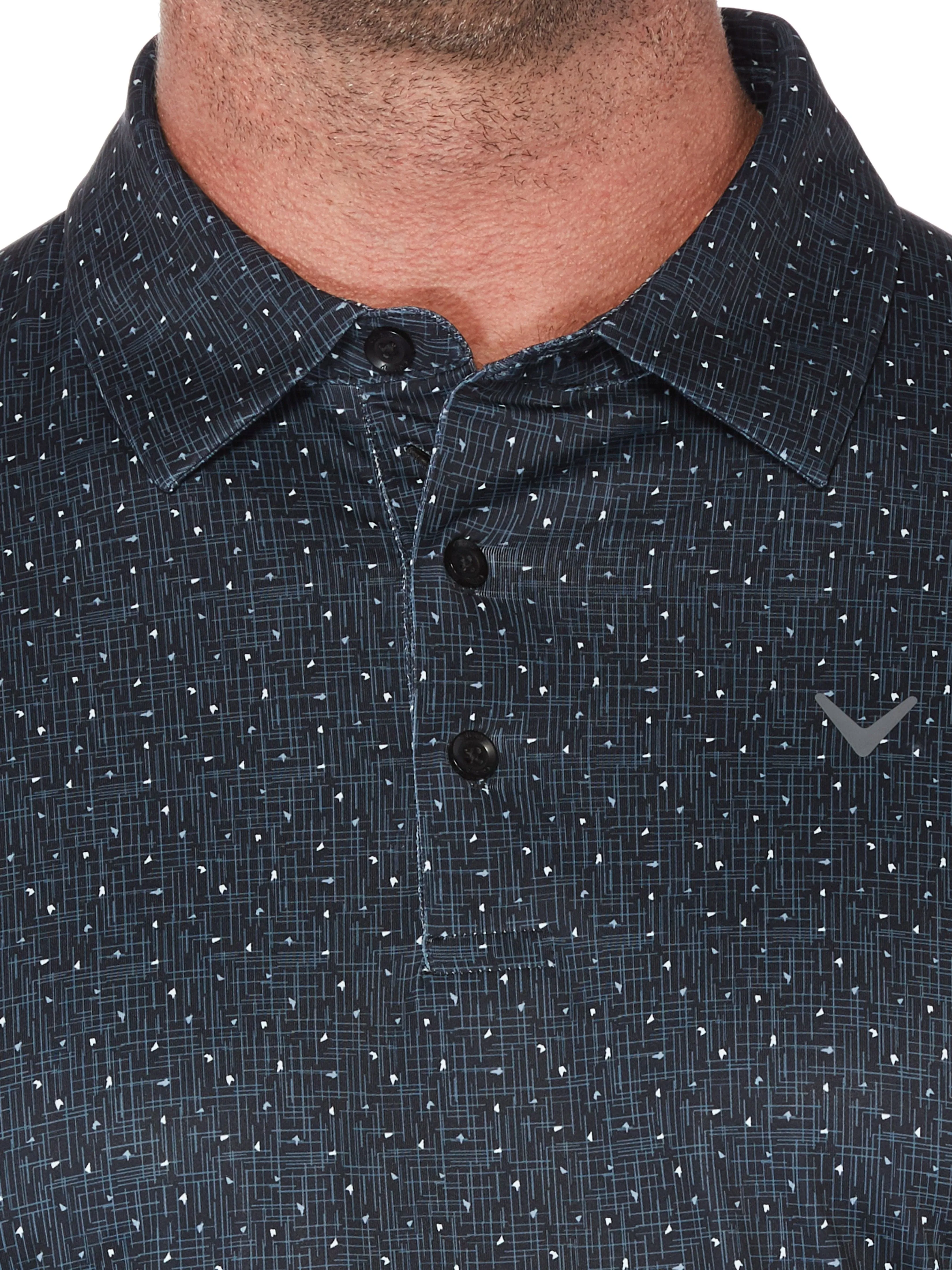 Big & Tall Mini Texture Print Polo