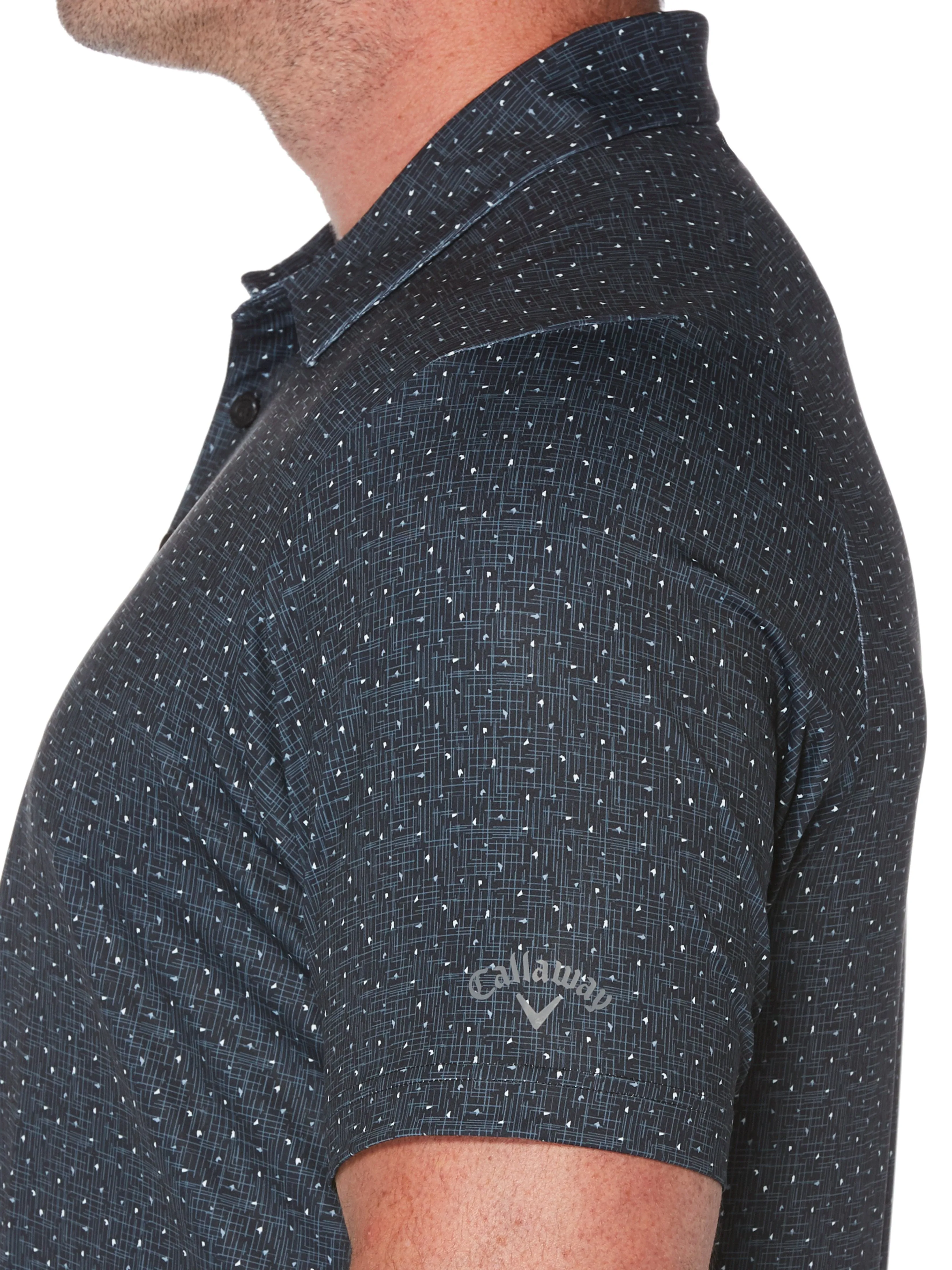 Big & Tall Mini Texture Print Polo