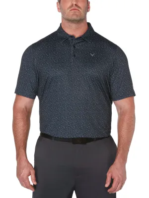Big & Tall Mini Texture Print Polo
