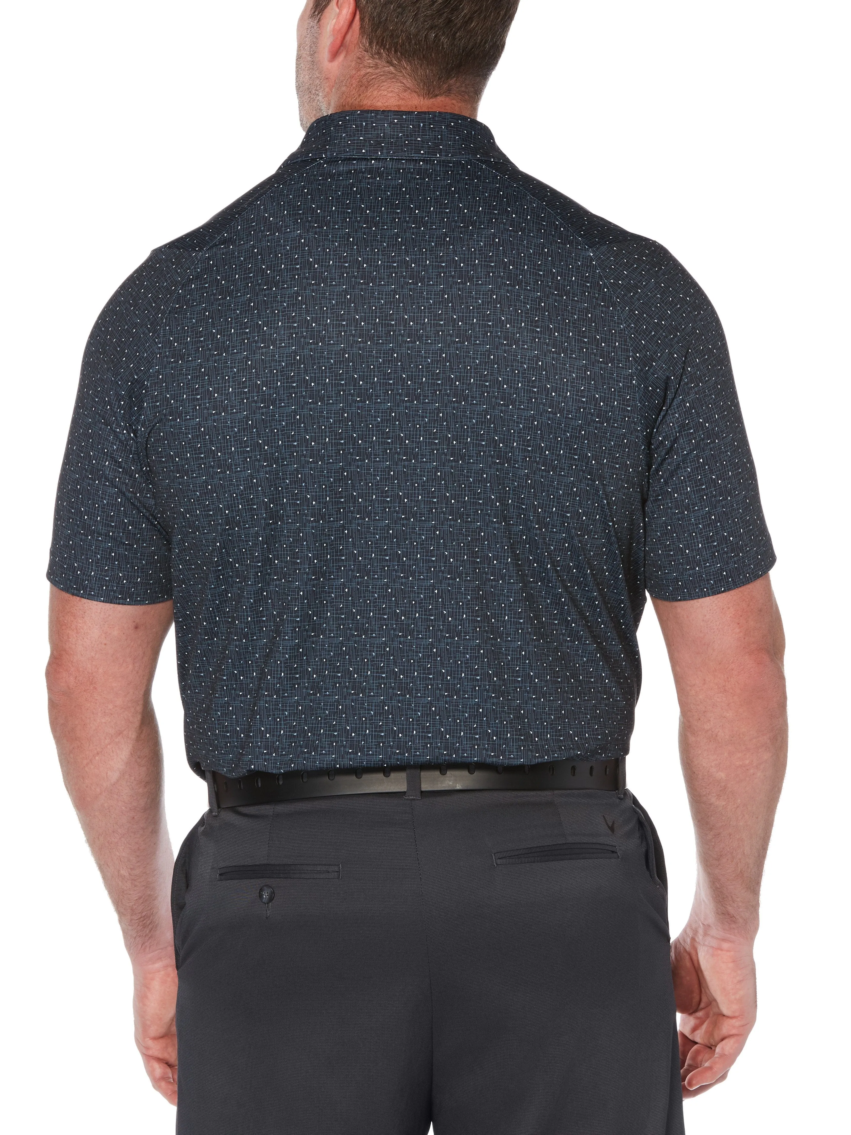 Big & Tall Mini Texture Print Polo