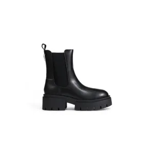 Black Leather Chelsea Boot
