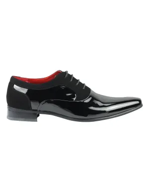BLACK PATENT LEATHER WEDDING SHOES