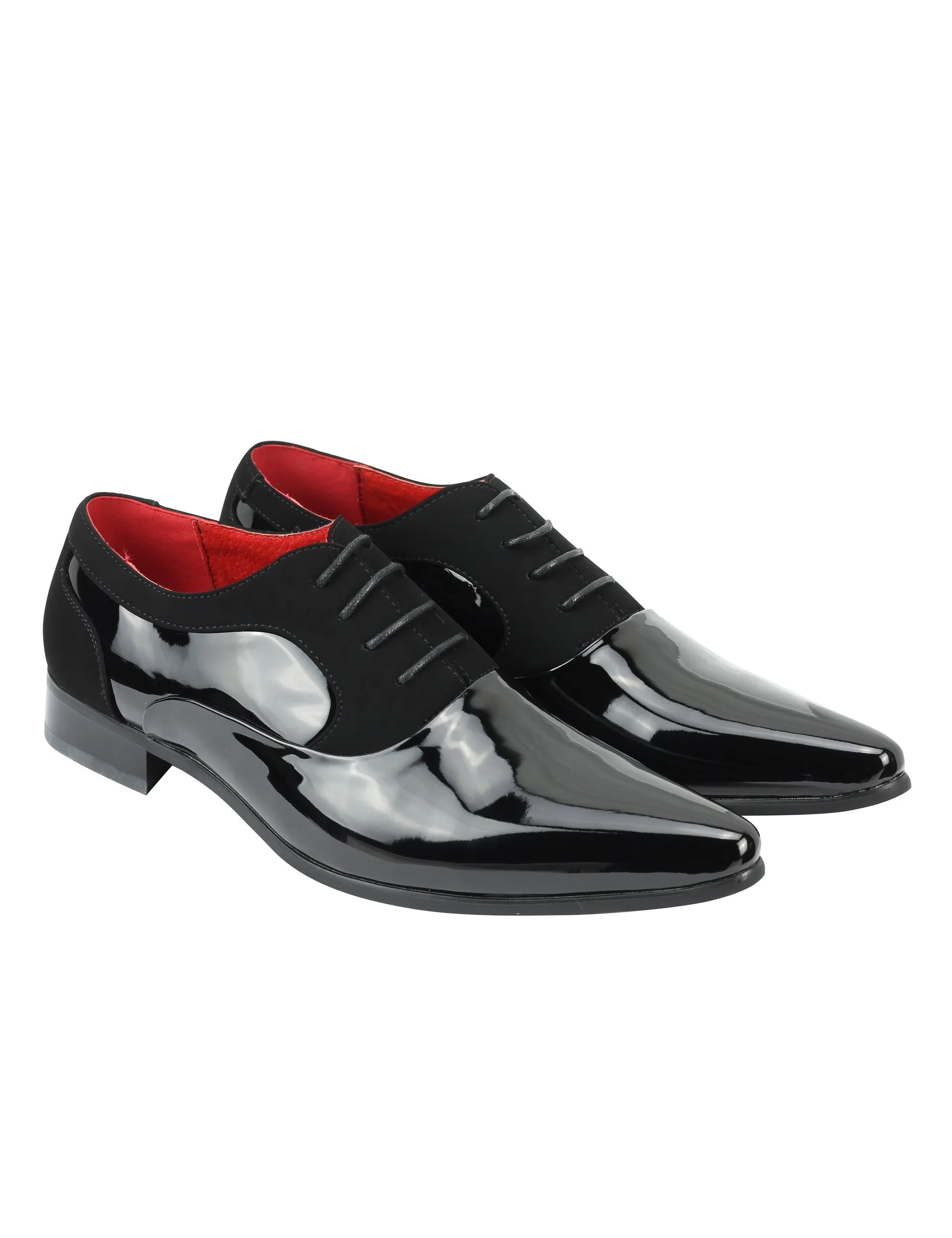BLACK PATENT LEATHER WEDDING SHOES