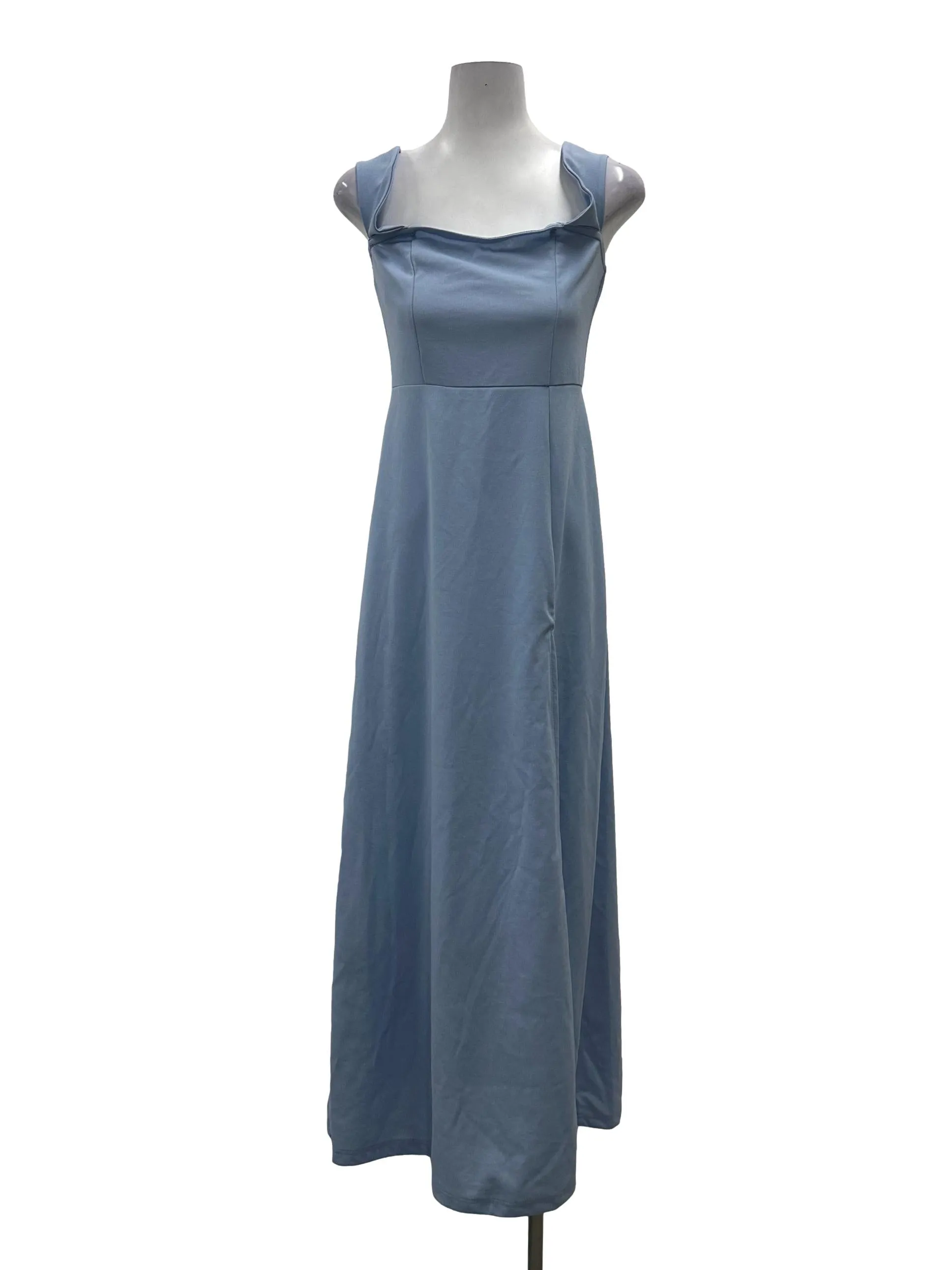 Blue Halter Strap Dress
