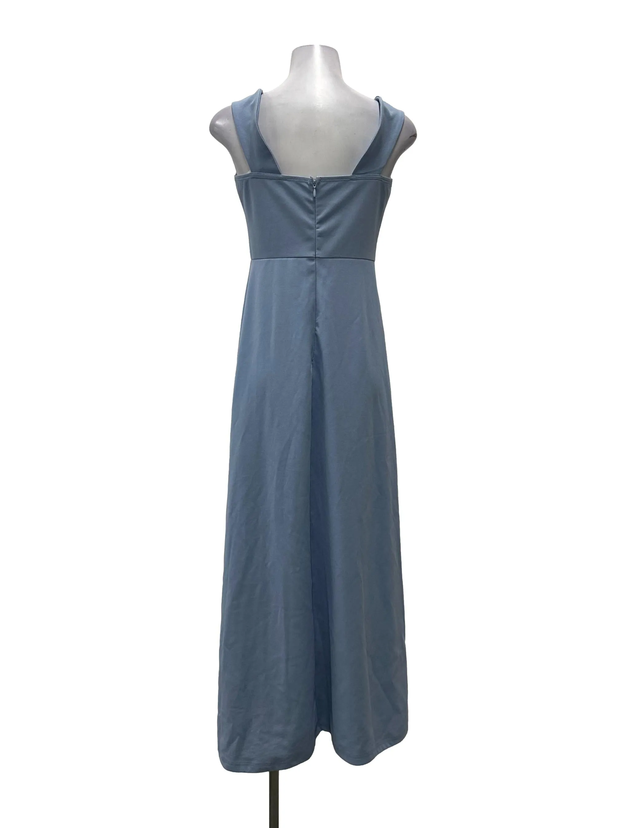Blue Halter Strap Dress