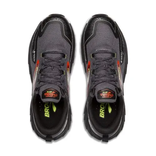 Brooks Mens GTX Cascadia 18 Grey Blackened Pearl/Black/Tom
