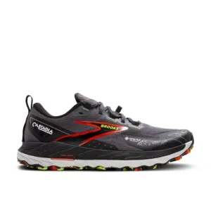 Brooks Mens GTX Cascadia 18 Grey Blackened Pearl/Black/Tom