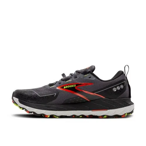 Brooks Mens GTX Cascadia 18 Grey Blackened Pearl/Black/Tom