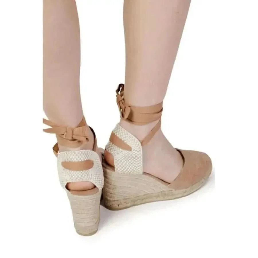 Brown Cotton Espadrilles for Women Size 6.5