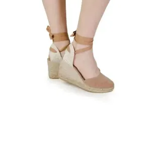 Brown Cotton Espadrilles for Women Size 6.5