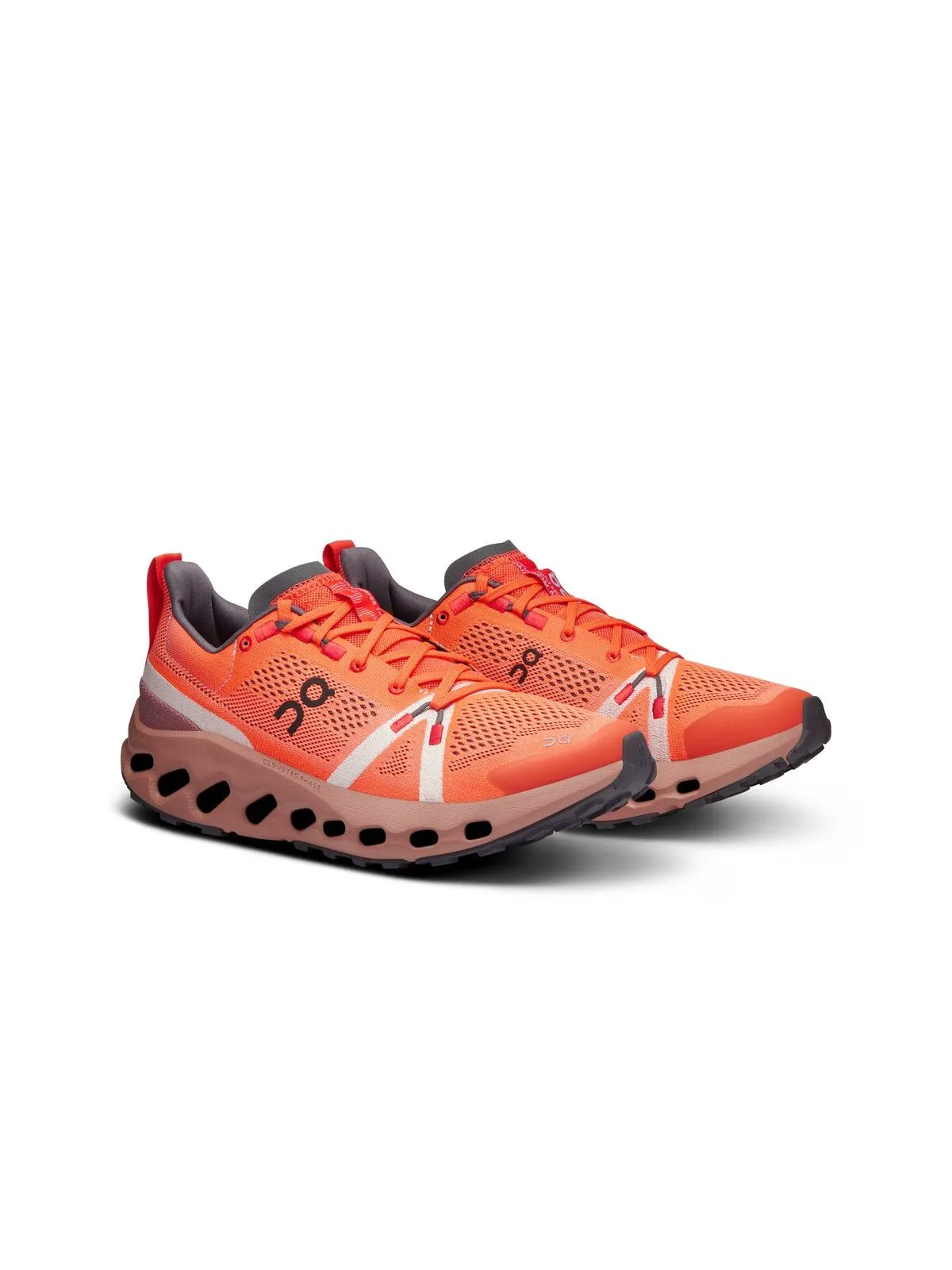 Buty damskie trailowe ON RUNNING W Cloudsurfer Trail pomarańczowe