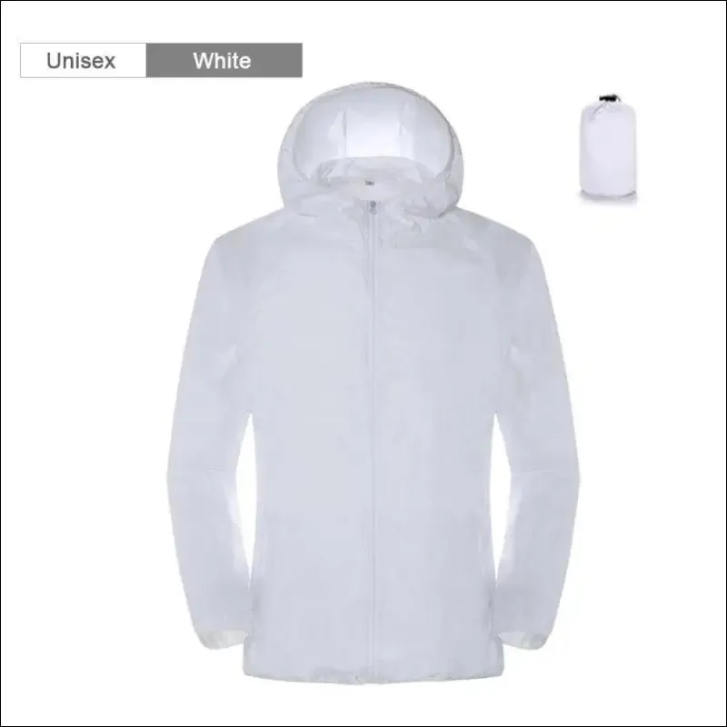 Camping rain jacket - waterproof sun protection windbreaker
