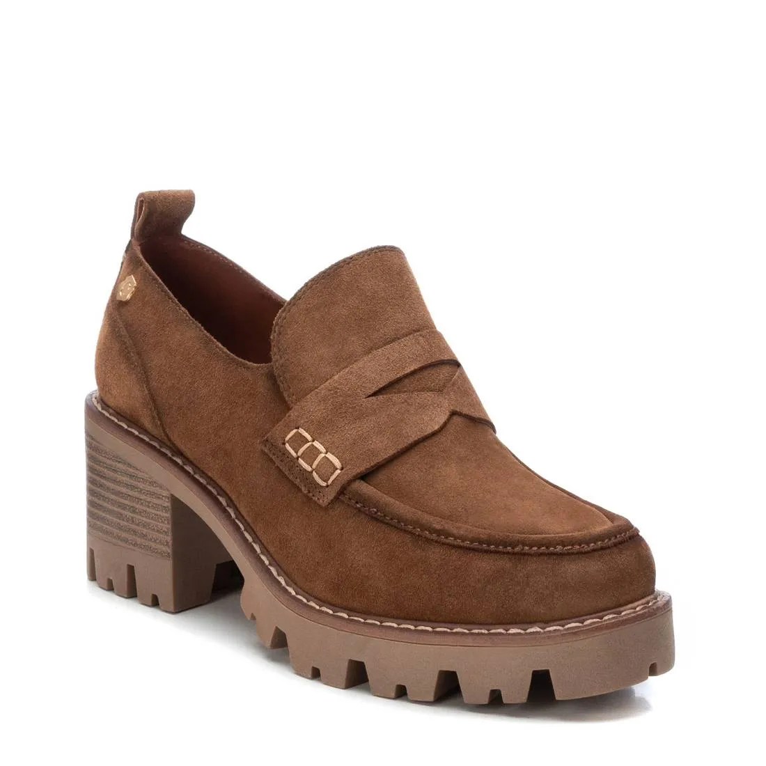 Carmela CollectionWomen's Suede Heeled Moccasins By XTI 161109