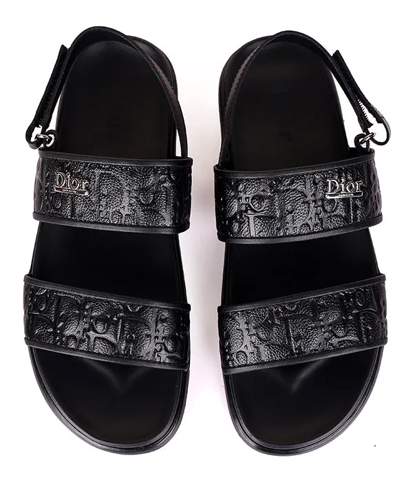 C.D Clip Buckle Sandals|Black