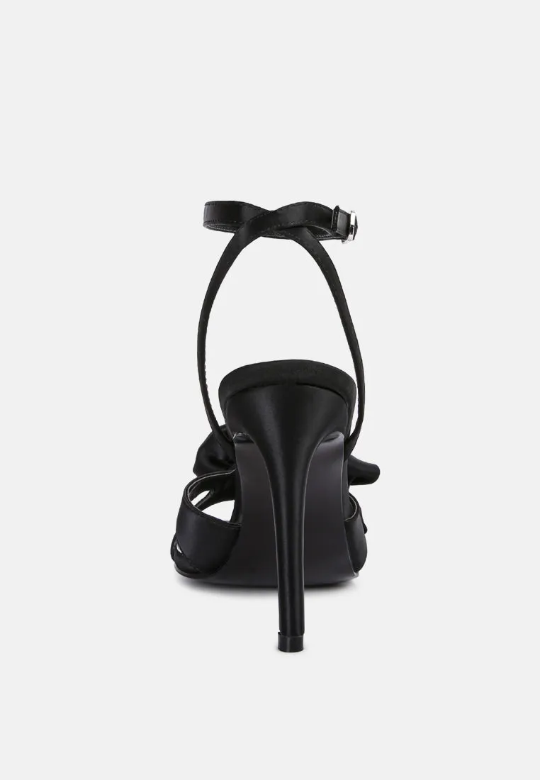 Chaumet Rose Bow Embellished Sandals By Ruw