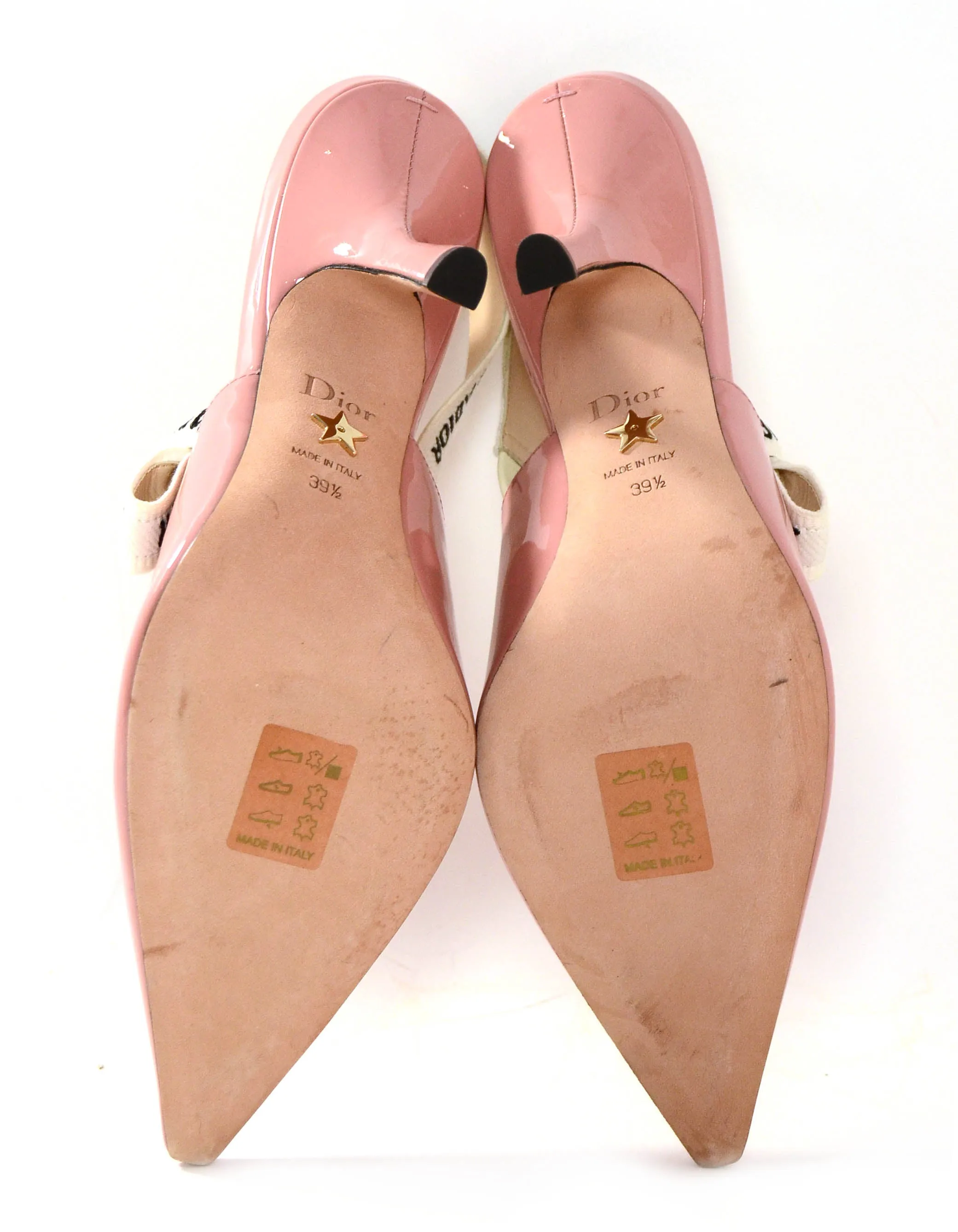 Christian Dior NEW Dusty Pink Patent J'ADIOR Slingback Pumps sz 39.5