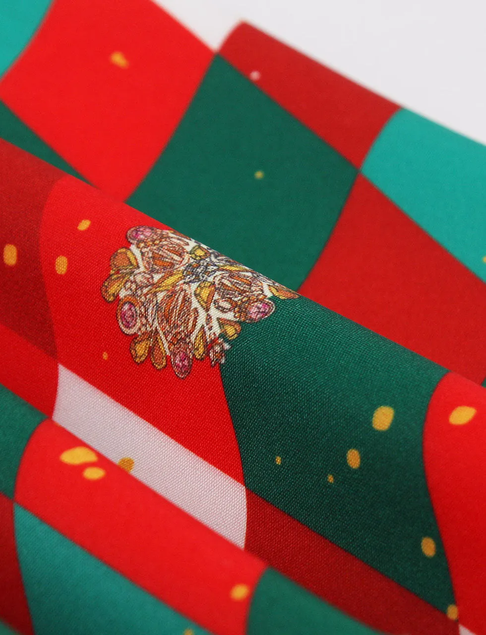 Christmas Green And Red Alice in Wonderland Inspired Playing Card Dress