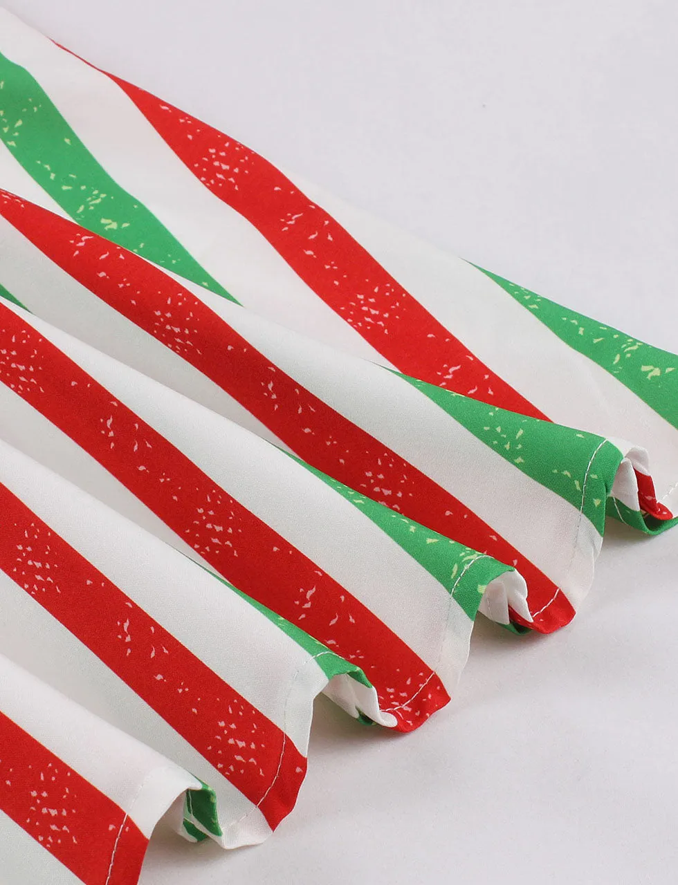Christmas Green Spaghetti Strap Vintage Swing Dress