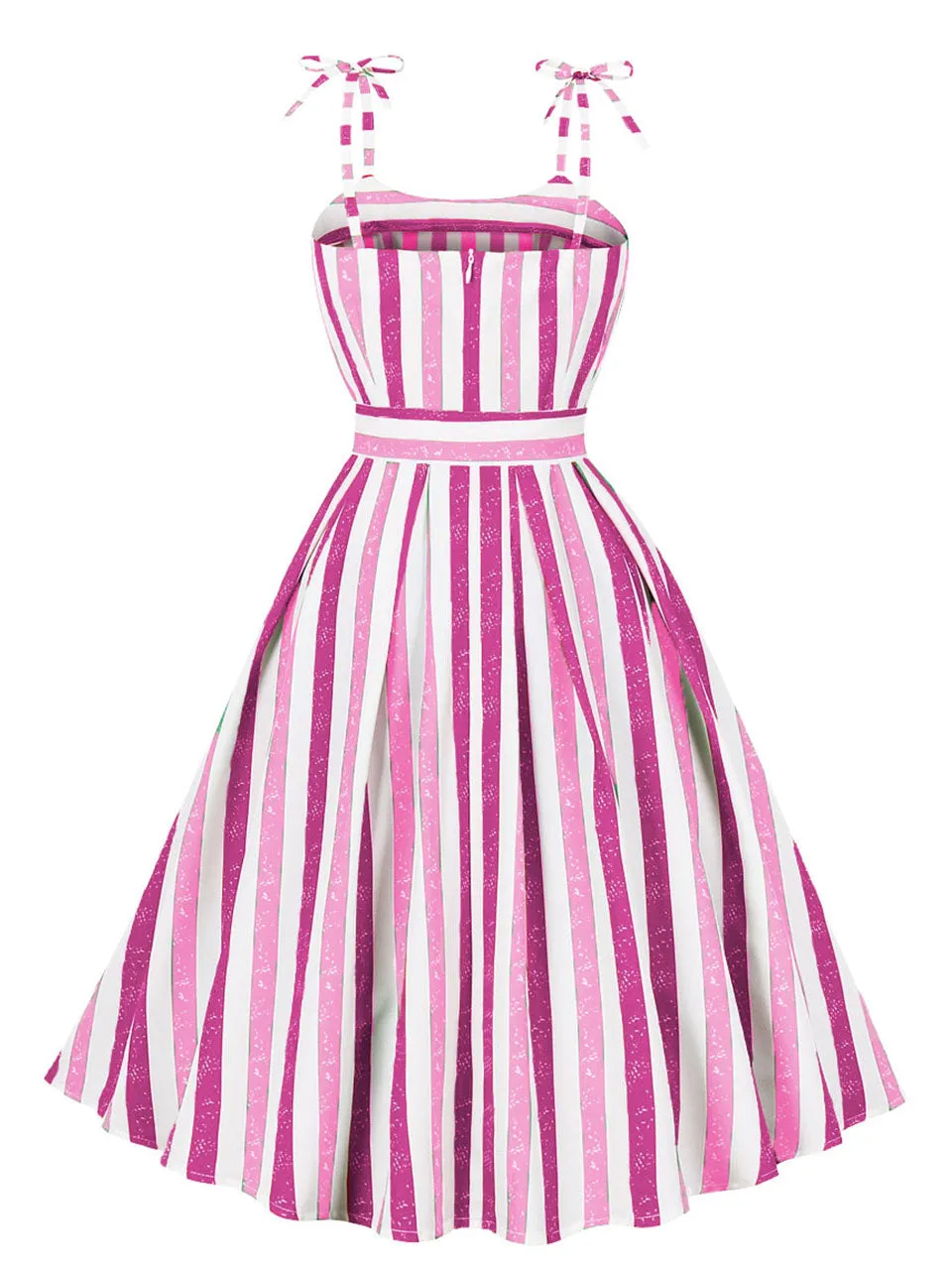 Christmas Green Spaghetti Strap Vintage Swing Dress