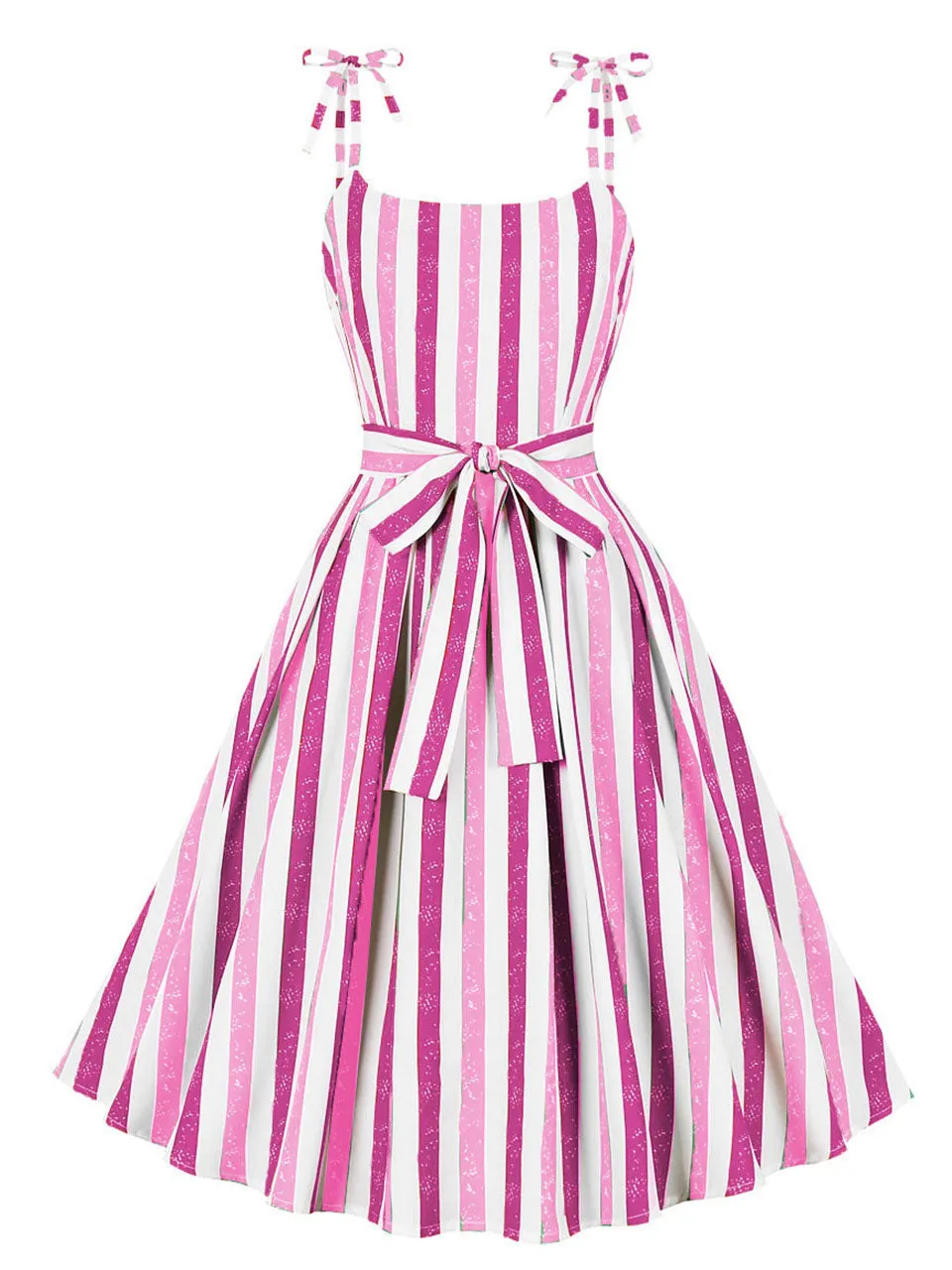 Christmas Green Spaghetti Strap Vintage Swing Dress