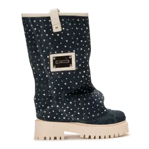 CHUNKY DIAMOND – Denim Blue Boots