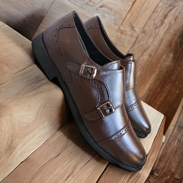 Clark Brown Monk Shoe