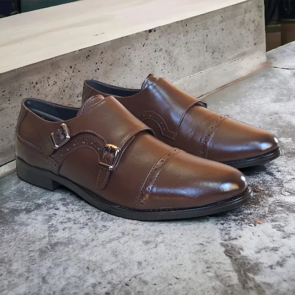 Clark Brown Monk Shoe