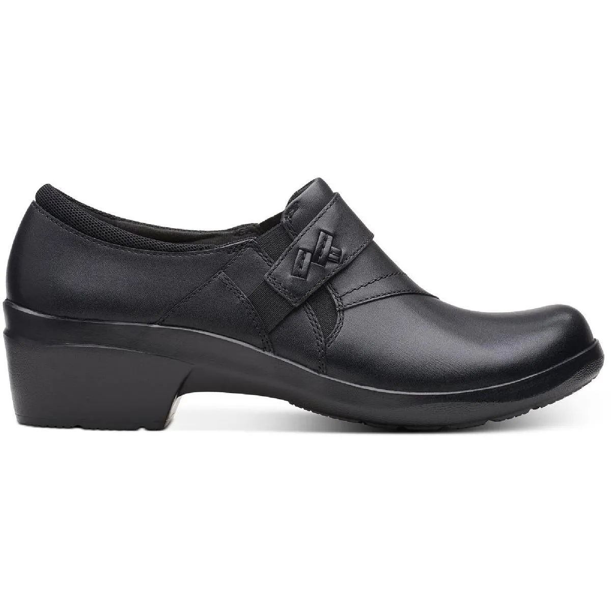 Clarks Womens ANGIE PEARL Leather Slip On Slip-On Shoes