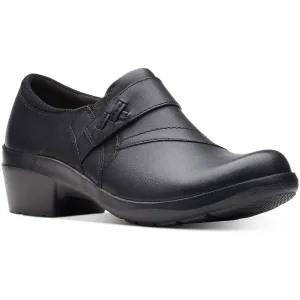 Clarks Womens ANGIE PEARL Leather Slip On Slip-On Shoes