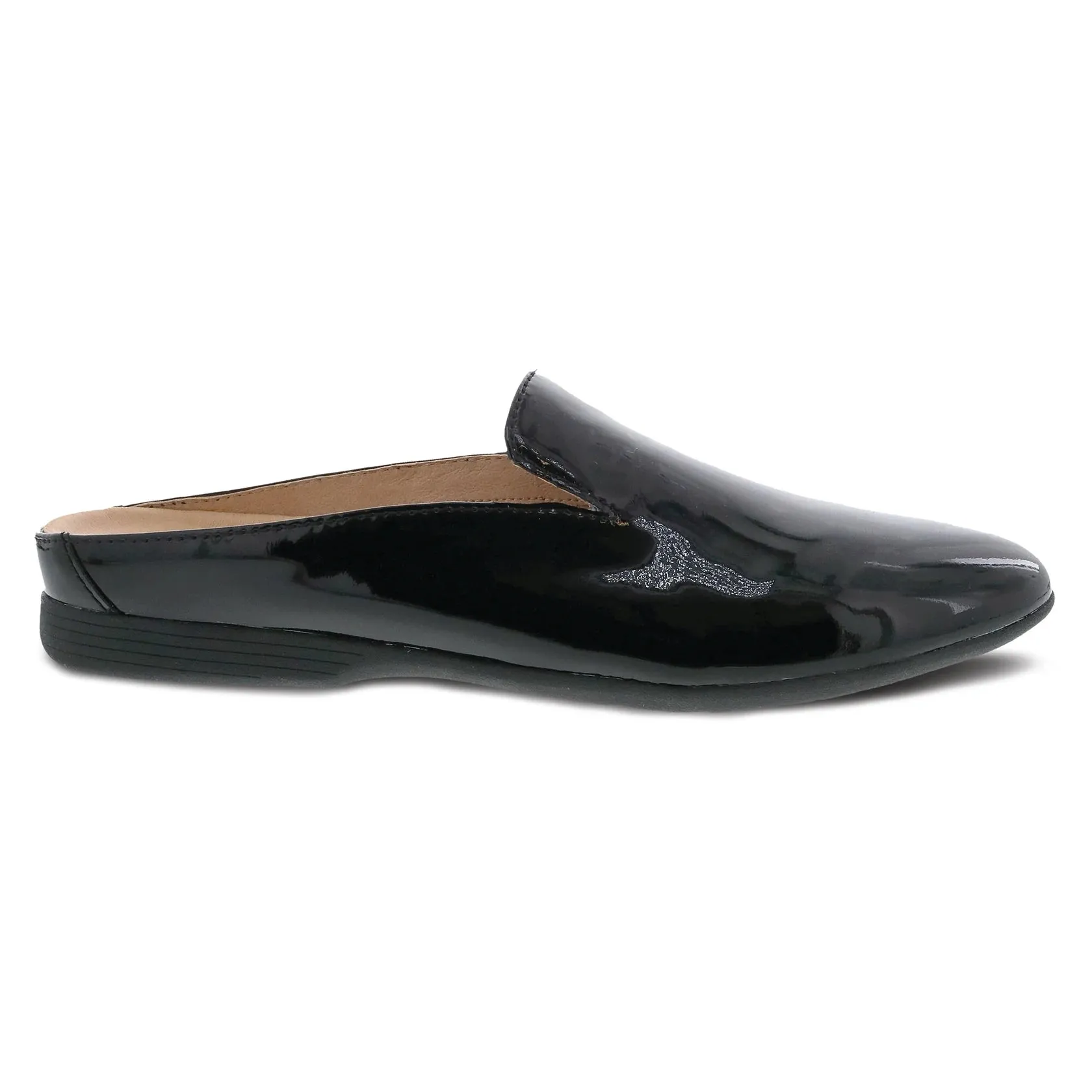 DANSKO LEXIE BLACK PATENT MULE